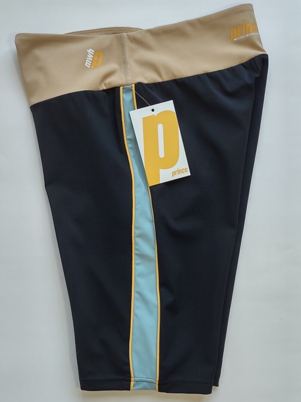 Prince x Melissa Wood Health Black & Colorblock Bike Shorts Size Medium NWT - Picture 6 of 10